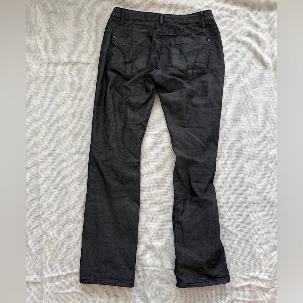 Prana Women’s Lined Boyfriend Jean/Pant Size 2 color black/dark charcoal - Picture 5 of 8